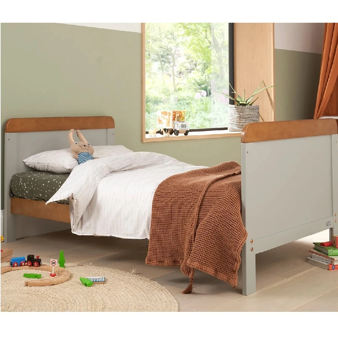 Tutti Bambini Rio 7 Piece Nursery Room Set With Shelves/Toy Box/Mattress – Dove Grey/Oak 17 Tutti Bambini Rio 7 Piece Nursery Room Set With Shelves/Toy Box/Mattress – Dove Grey/Oak - Image 17