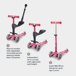 Mini Micro Sit And Scoot Push Along – Pink 10 Mini Micro Sit And Scoot Push Along – Pink -Kiddies Kingdom Store sgdhrut