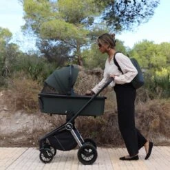 My Babiie MB450 2-in-1 Pushchair/Carrycot – Forest Green -Kiddies Kingdom Store sge4y7