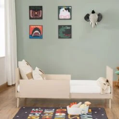 Babymore Dante Mini Cot Bed – Natural -Kiddies Kingdom Store sgehyr5ui6e