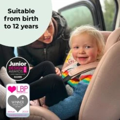 My Babiie I-Size (40-150cm) Spin Car Seat Pink Polka -Kiddies Kingdom Store sger 2