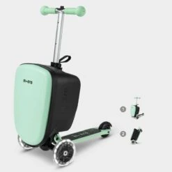 Mini Micro Scooter Suitcase And Light Up Wheels – Mint