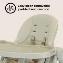 My Babiie Luxe Highchair – Oatmeal -Kiddies Kingdom Store sher
