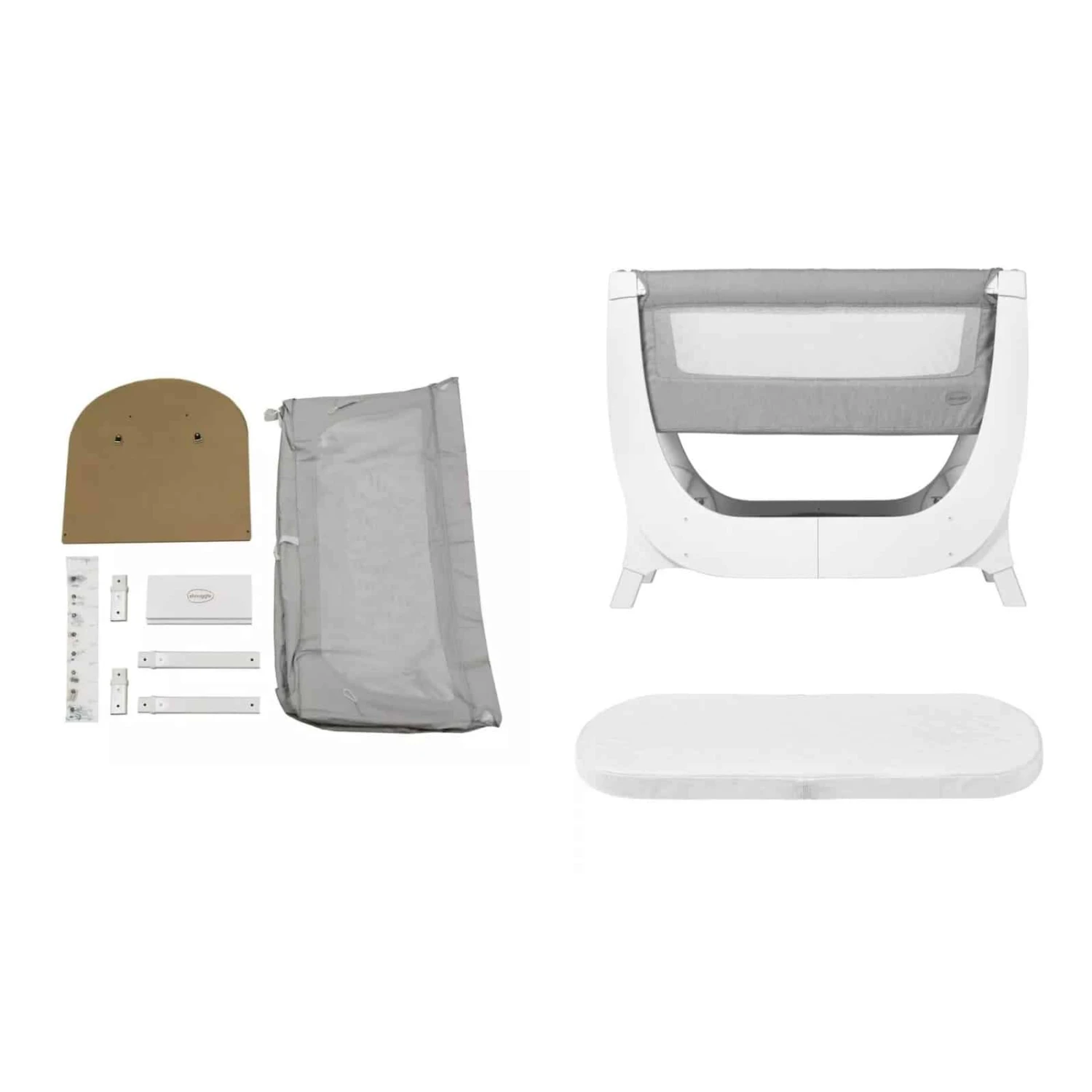 Shnuggle® Shnuggle Air Bedside Crib Bundle – Dove Grey 1 Shnuggle® Shnuggle Air Bedside Crib Bundle – Dove Grey