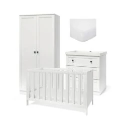 Silver Cross Bromley 4 Piece Room Set – White