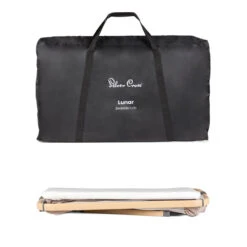 Silver Cross Lunar Bedside Crib – Oatmeal -Kiddies Kingdom Store silver cross lunar bedside crib oatmeal 8