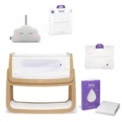 Silver Cross Seville 5 Piece Room Set – Cashmere/Oak -Kiddies Kingdom Store snuz 4 essential bundle natural 1 2