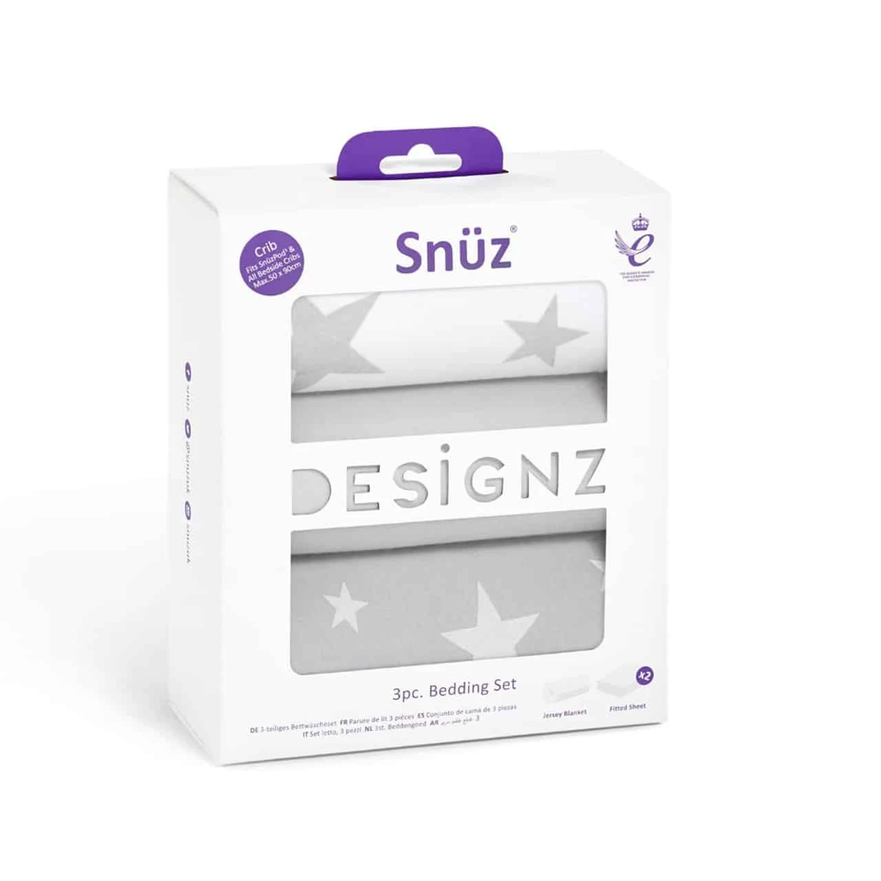 Snuz 3pack Crib Bedding Set Stars 2 Snuz 3pack Crib Bedding Set Stars - Image 2