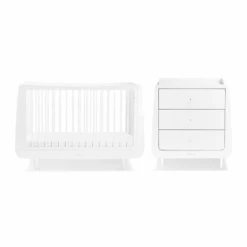 SnuzKot Skandi 2 Piece Nursery Set Bundle – White