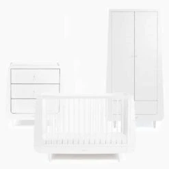 SnuzKot Skandi 5 Piece Nursery Room Set Bundle – White -Kiddies Kingdom Store snuzkot skandi white 3 piece 3