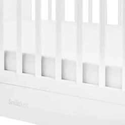SnuzKot Skandi 3 Piece Nursery Set White -Kiddies Kingdom Store snuzkot skandi white 3 piece 5 1