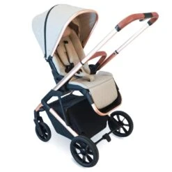 My Babiie Travel System With Base – Rose Gold Stone -Kiddies Kingdom Store swe4r
