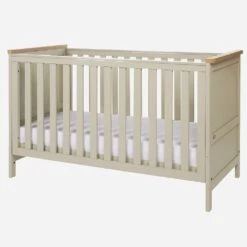 Tutti Bambini Misha Cot Bed – Mushroom/Golden Oak -Kiddies Kingdom Store swe4r567