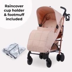 My Babiie Plus Stroller – Rose Gold Blush -Kiddies Kingdom Store sxw3456