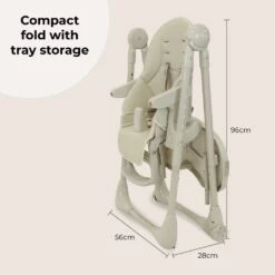 My Babiie Luxe Highchair – Oatmeal -Kiddies Kingdom Store t6y7yujh