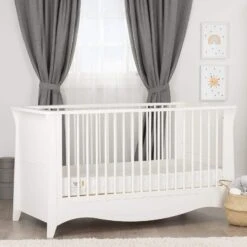 CuddleCo Clara White Cot Bed