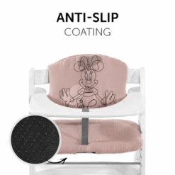 Hauck Alpha Highchair Pad Select – Minnie Mouse Rose -Kiddies Kingdom Store tdjtdjh