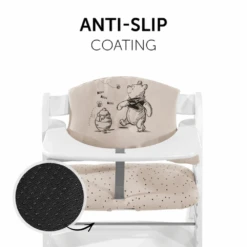 Hauck Alpha Highchair Pad Select – Winnie The Pooh Beige -Kiddies Kingdom Store teteet