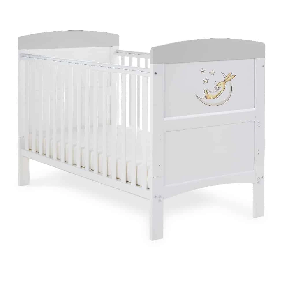 Obaby Grace GUESS To The Moon And Back Cot Bed 1 Obaby Grace GUESS To The Moon And Back Cot Bed
