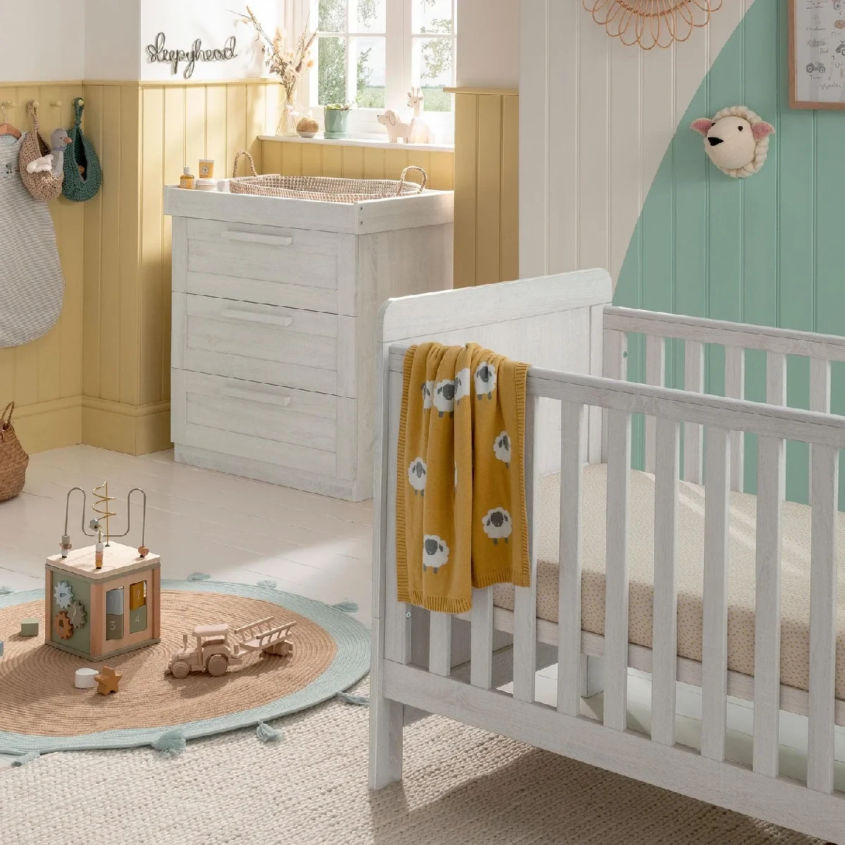 Mamas & Papas Atlas 2 Piece Nursery Room Set – Nimbus White 1 Mamas & Papas Atlas 2 Piece Nursery Room Set – Nimbus White