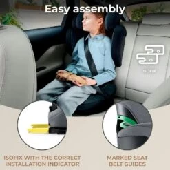 Kinderkraft XPAND 2 I-Size Car Seat Grey -Kiddies Kingdom Store tguj68u6