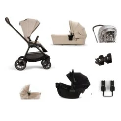 Nuna TRIV Next Travel System With Pipa URBN – Biscotti