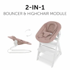 Hauck Alpha Bouncer 2 In 1 – Bambi Rose -Kiddies Kingdom Store trye