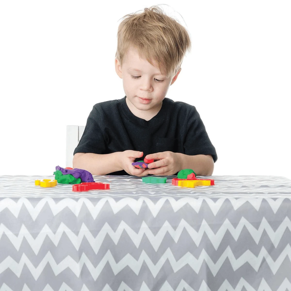 Bumkins Grey Chevron Waterproof Splat Mat 3 Bumkins Grey Chevron Waterproof Splat Mat - Image 3