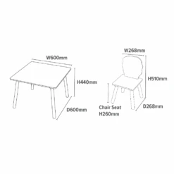 Liberty House Toys Lion And Zebra Table And Chairs -Kiddies Kingdom Store tuhru