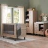 Tutti Bambini Como 3 Piece Nursery Room Set – Slate Grey/Distressed Oak