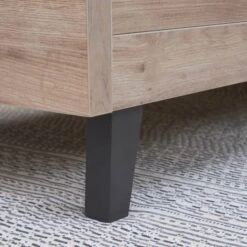 Tutti Bambini Como Cot Bed – Slate Grey/Distressed Oak -Kiddies Kingdom Store tutti bambini como cot bed slate grey and distressed oak 2 scaled 1 1