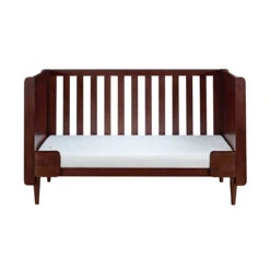 Tutti Bambini Japandi Cot Bed – Warm Walnut -Kiddies Kingdom Store tutti bambini japandi mini cot bed warm walnut 5