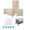 Tutti Bambini Modena Newborn Room Set Bundle – Oak