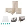 Tutti Bambini Modena 6 Piece Room Set Bundle – Oak
