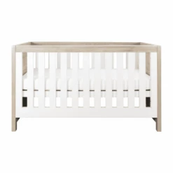 Tutti Bambini Modena 5 Piece Nursery Room Set With 3 X Shelves -White/Oak -Kiddies Kingdom Store tutti bambini modena cotbed 10