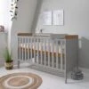 Tutti Bambini Rio Cot Bed, Changer And Mattress – Dove Grey/Oak