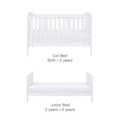 Tutti Bambini Rio Newborn Nursery Room Set Bundle – White -Kiddies Kingdom Store tutti bambini rio cot bed white 6 6