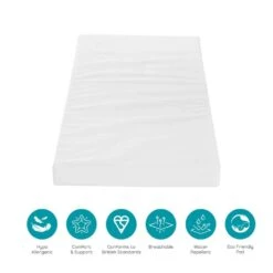 Tutti Bambini Rio Cot Bed, Changer And Mattress – Dove Grey/Oak 13 Tutti Bambini Rio Cot Bed, Changer And Mattress – Dove Grey/Oak -Kiddies Kingdom Store tutti bambini rio cot bed white 7