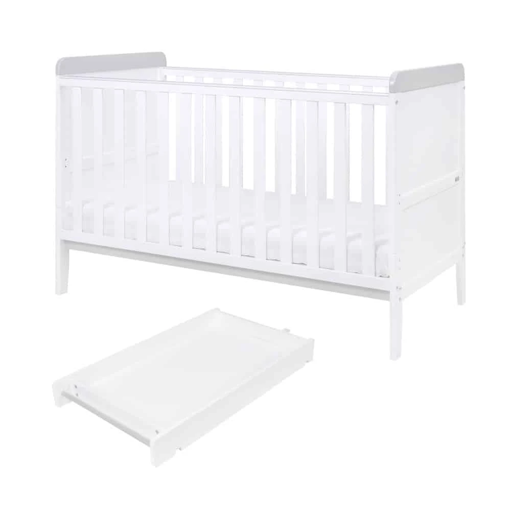 Tutti Bambini Rio 6 Piece Nursery Room Set With Shelves/Mattress – White/Dove Grey 11 Tutti Bambini Rio 6 Piece Nursery Room Set With Shelves/Mattress – White/Dove Grey - Image 11
