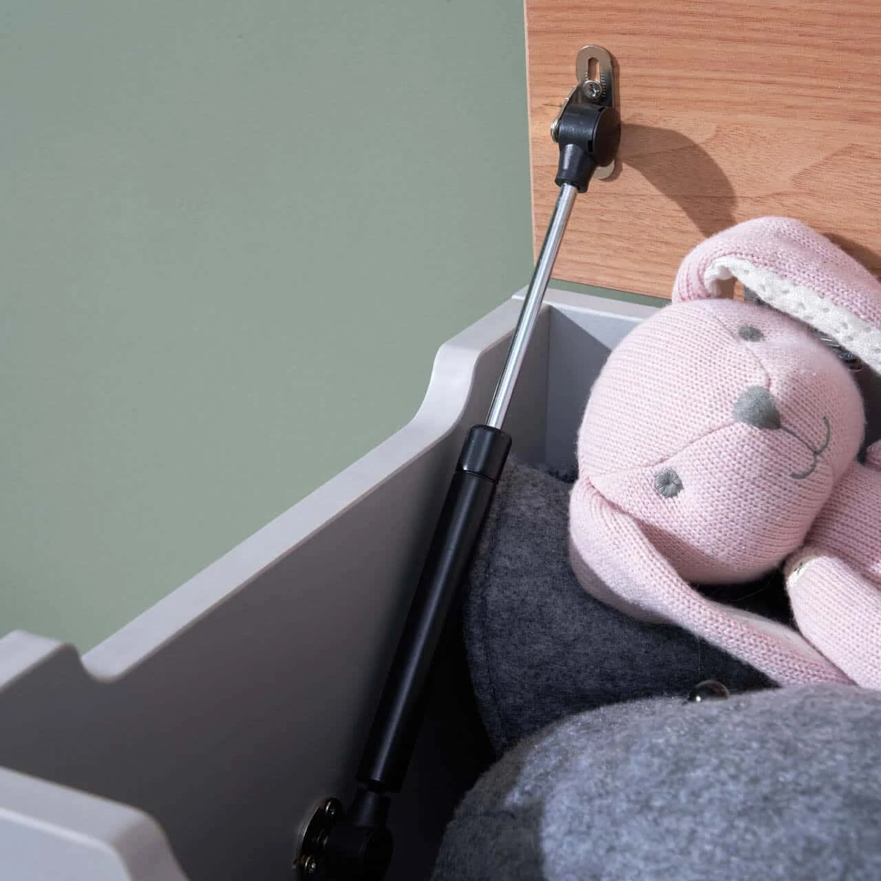 Tutti Bambini Rio 7 Piece Nursery Room Set With Shelves/Toy Box/Mattress – Dove Grey/Oak 3 Tutti Bambini Rio 7 Piece Nursery Room Set With Shelves/Toy Box/Mattress – Dove Grey/Oak - Image 3