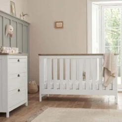 Tutti Bambini Verona 2 Piece Nursery Room Set – White Oak