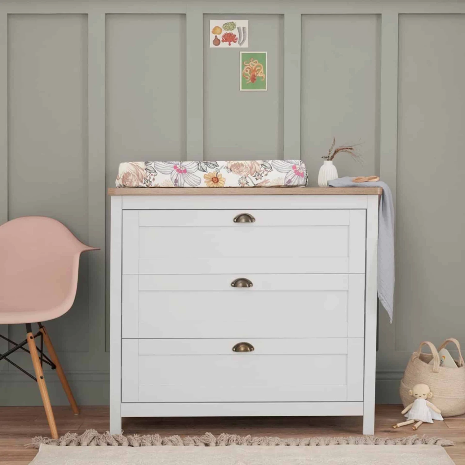 Tutti Bambini Verona 2 Piece Nursery Room Set – White Oak 2 Tutti Bambini Verona 2 Piece Nursery Room Set – White Oak - Image 2
