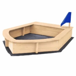 Liberty House Toys Kids Boat Sandpit With Seating And Cover -Kiddies Kingdom Store tyiiyt