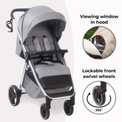 My Babiie MB160 Grey Tropical Plus Pushchair 15 My Babiie MB160 Grey Tropical Plus Pushchair -Kiddies Kingdom Store tyrth