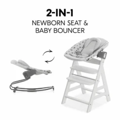 Hauck Alpha Bouncer Premium – Nordic Grey -Kiddies Kingdom Store tytty