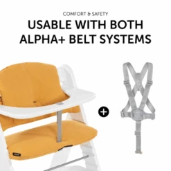 Hauck Alpha Highchair Pad Select – Honey -Kiddies Kingdom Store tyttyty