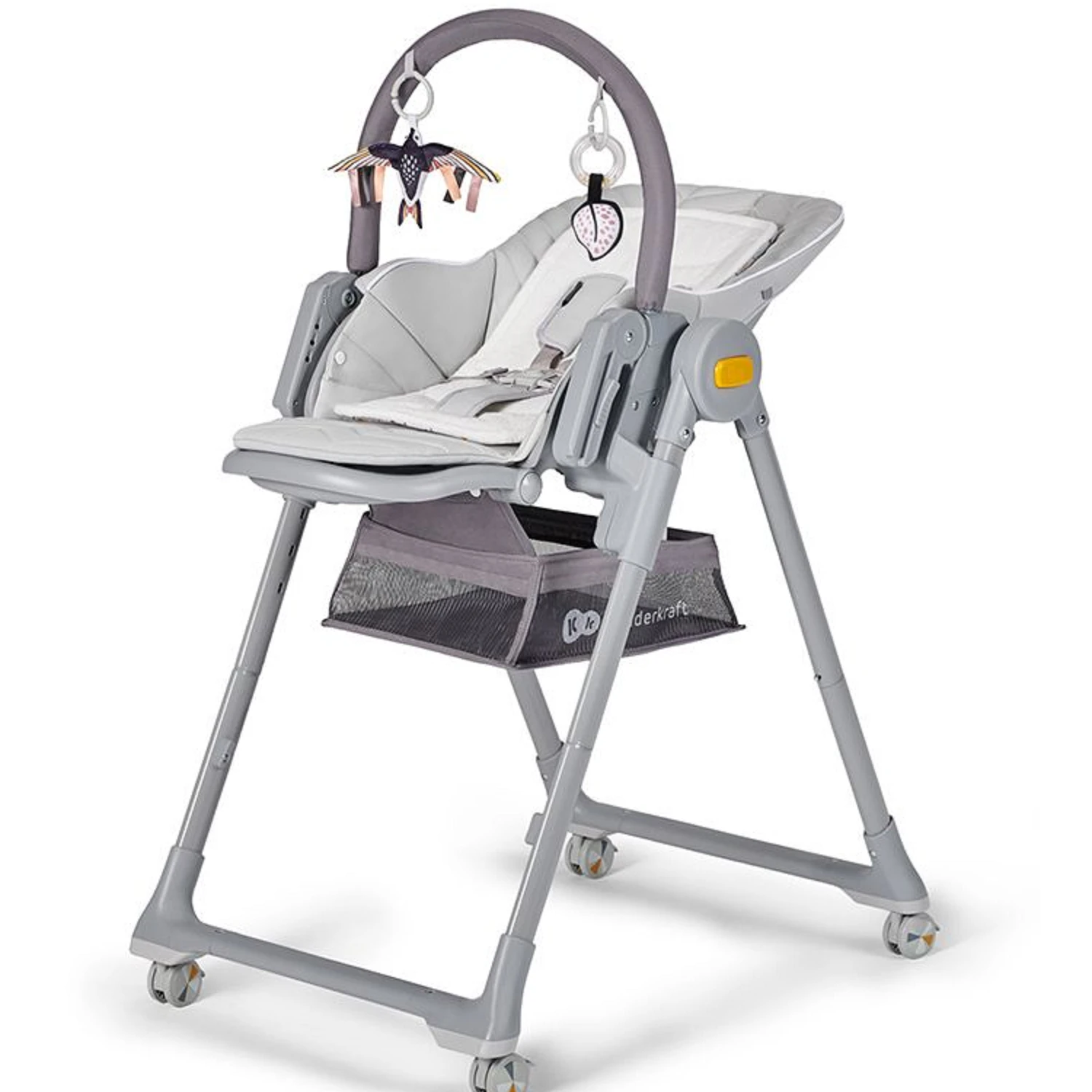 Kinderkraft High Chair LASTREE Grey 2 Kinderkraft High Chair LASTREE Grey - Image 2