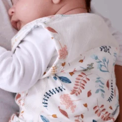 Purflo Swaddle To Sleep Bag Botanical All Seasons 0-4 Months, 2.5 Tog -Kiddies Kingdom Store uhgyg