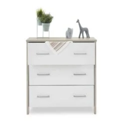 Obaby Nika Mini 3 Piece Nursery Room Set/Under Drawer – Grey Wash/White -Kiddies Kingdom Store uhl