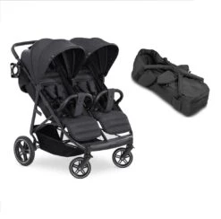 Hauck Melange Black Uptown Duo Twin Stroller/Carrycot Bundle 1